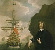 Sir Peter Lely Peter Pett and the Sovereign of the Seas. France oil painting artist